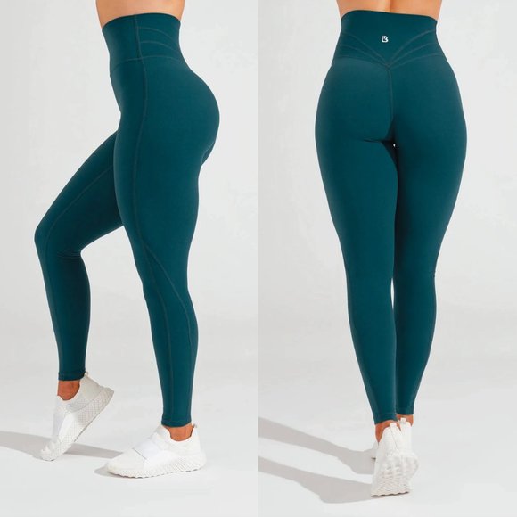 Buffbunny Collection Pants - BuffBunny Legacy Legging - Secret Garden Dark Teal (Brand New)